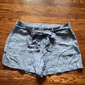 Old Navy Midrise Linen Chambray Shorts